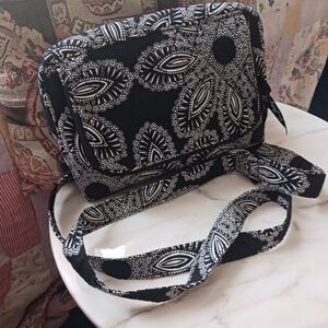 Vera Bradley's 2014 Blanco Bouquet Crossbody Bag, Quilted Cotton Paisley